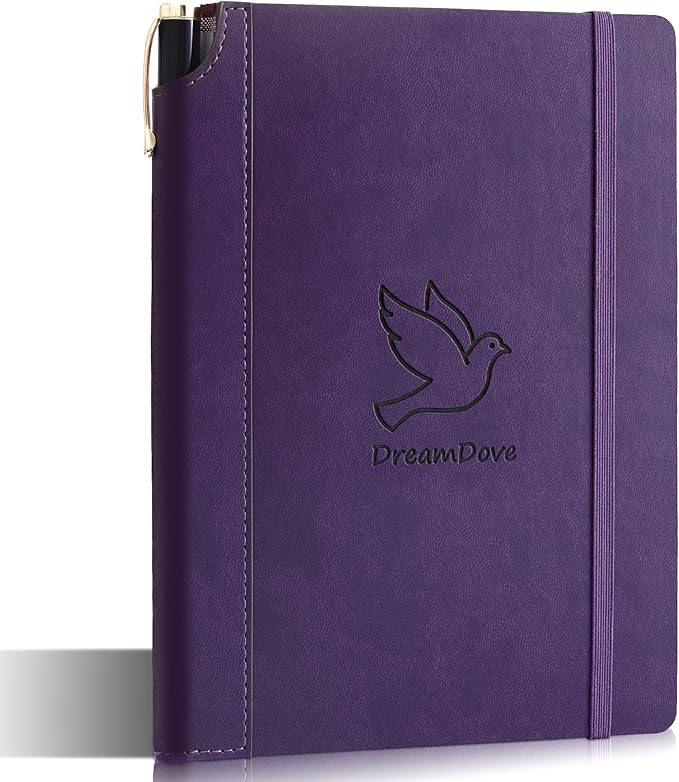 2026 Planner， Undated Weekly Planner Undated A5 Week Plan Notepad 5.5'' X 8.1'' Weekly Agenda Weekly To Do List Planner Notebook With Goal & Habit Tracker Organizer Perfect For Office Home School Supplies Vegan Leather Hardcover (Dove of Dreams-Purple)