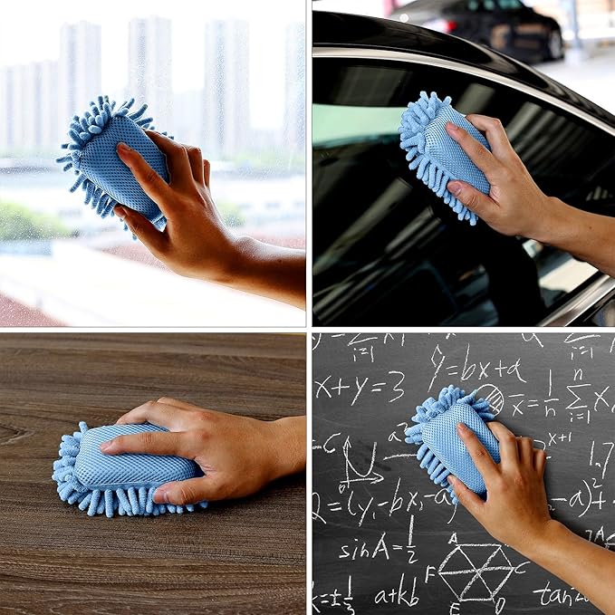 Mr. Pen- Magnetic Microfiber Shag Whiteboard Erasers, 4" x 6", 4 Pack, Dual Surface, Washable Large Dry Erase Board Cleaner for Chalk, Marker, Classroom, Office, Home