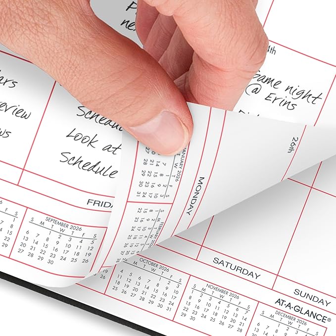 AT-A-GLANCE 2026 Planner, Monthly, 8" x 10", Large, Black (701300526)