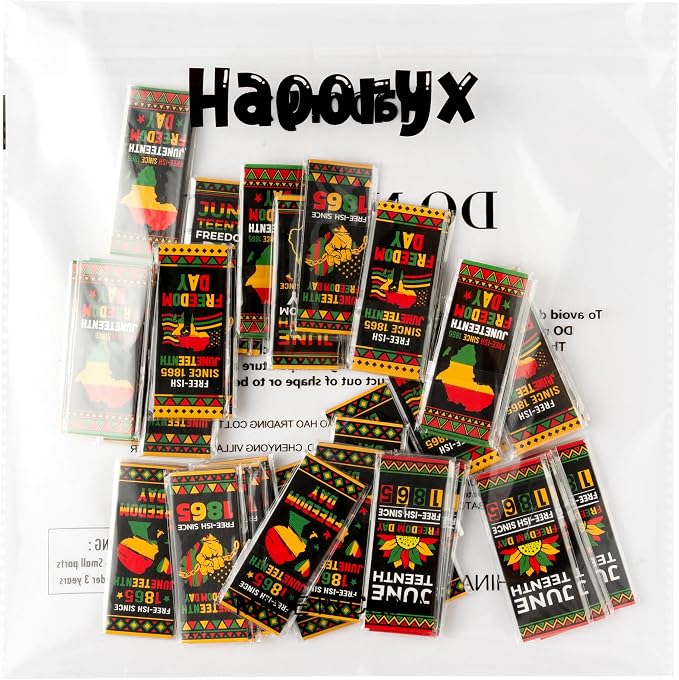 Haooryx Juneteenth Magnetic Bookmark - 72Pcs Black History Month Bookmark Magnetic Page Marker Page Clip for African American BHM Celebration Gift Party Decoration School Student Reward Teacher Supply