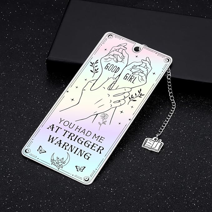 Dark Romance Merch Smutty Bookmarks - Smutty Book Lovers Gifts Funny Smut Bookmark for Girlfriend Book Marks for Reading Women Spicy Dark Romance Bookmarks for Book Lovers Women Birthday Anniversary