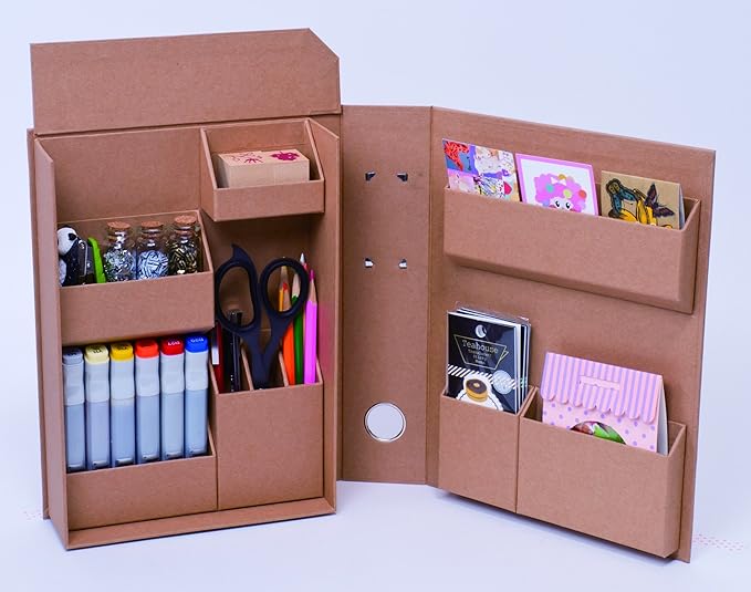Nakabayashi LST-FB5KR Lifestyle Tool Storage Box File B5 Craft