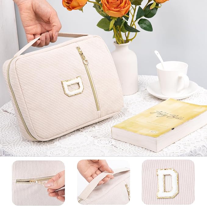 Bible Cover for Women, Initial Personalized Bible Gift - Bible Case for Men - Bible Holder - Bible Bag - Bible Carrier - Bible Carrying Case with Pockets for Bible Study Suppliers, Bible Accessories