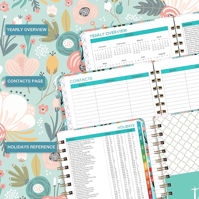 Planner 2026-2027 - Weekly Monthly Planner form July 2026 to June 2027, Academic Planner with Inner Pocket, Premium Paper, 6.4‘’ x 8.3‘’