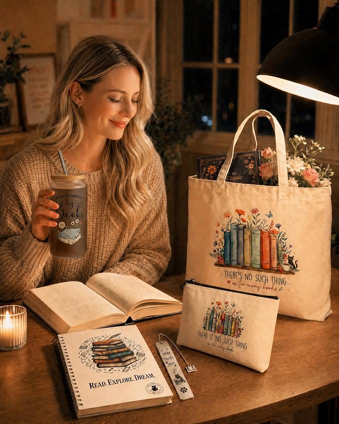 JORA Bookish Gifts for Readers: A Ready-to-Gift Designed for Book Lover | Perfect Book Club Merch, Reading Accessories & Reader Gifts for Librarian or Bookworm