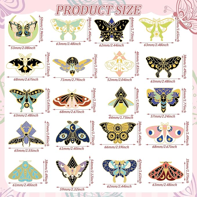 TaoBary 40 Pieces Butterfly Magnetic Bookmarks Cute Magnet Page Markers Bulk Foldable Page Clips for School Students Teachers, Book Lovers, Classroom Gifts, Women Office Reading(Vivid)