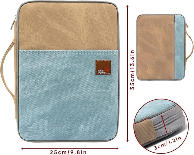 Lanola A4 Document Bags Portfolio Waterproof Business File Holder Travel Gear Organizer Electronics Accessories Bag