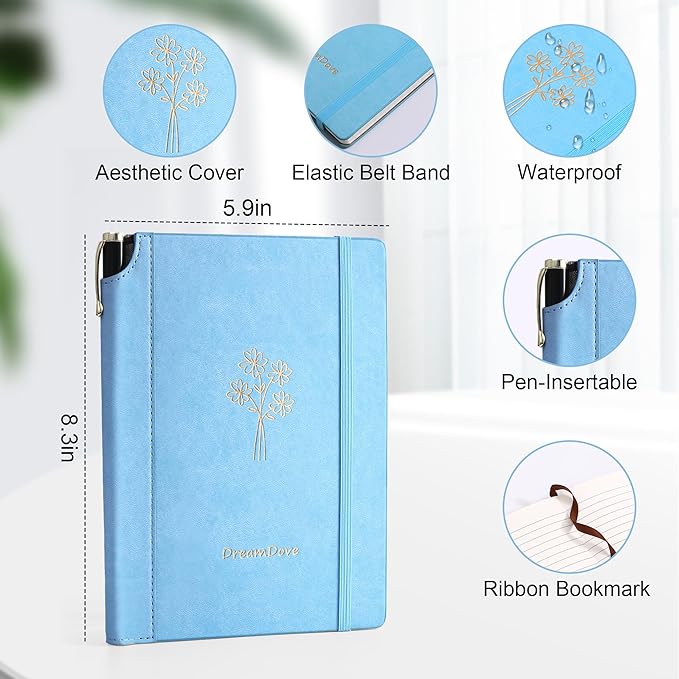 2026 Planner， Weekly Planner With Pockets , Undated Weekly Planner A5 Pocket Size 5.5'' X 8.1'' Small Weekly Agenda Weekly To Do List Planner Notebook With Goal & Habit Tracker Organizer Inner Pocket, Perfect For Office Home School Supplies Vegan Leath...