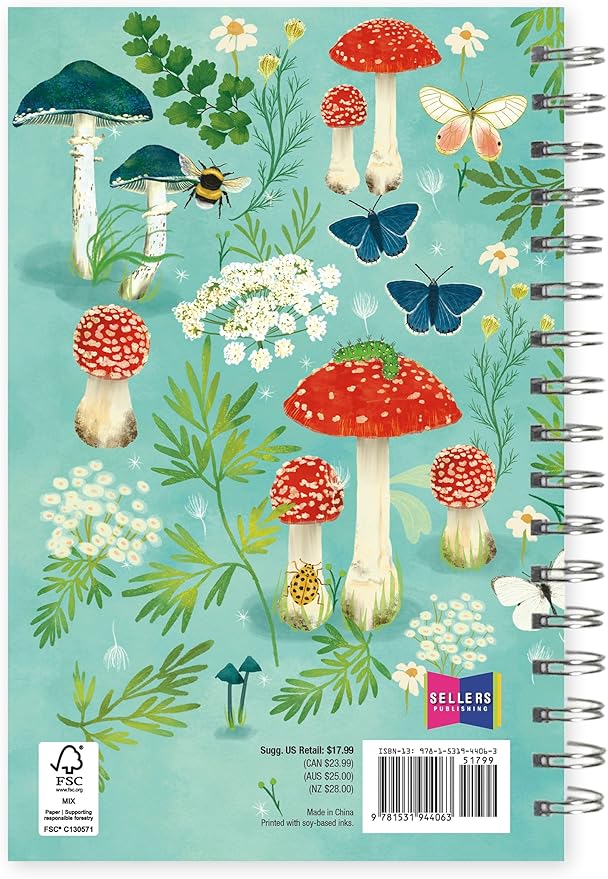 2026 Weekly & Monthly Planner, 12-Month Engagement Calendar: 2026: Mushroom Garden