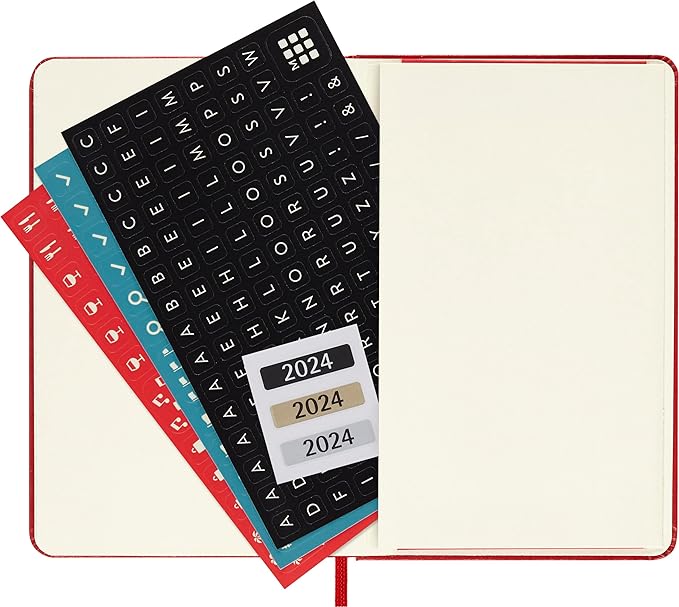 Moleskine Classic 18 Month 2023-2024 Weekly Planner, Hard Cover, Pocket (3.5" x 5.5"), Scarlet Red
