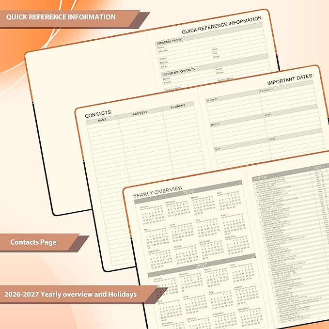 Planner 2026-2027 - Academic Planner Weekly Monthly, July 2026 to June 2027, Calendar Planner with Premium Paper, Inner Pocket, Pen Holder, 8.5'' x 11''