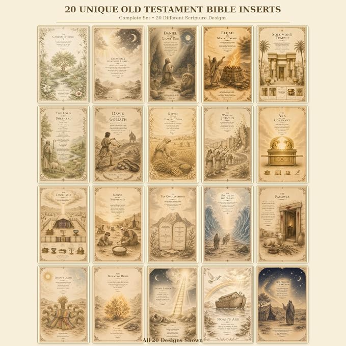 20 Bible Inserts Inserts for Women Christian Bookmarks & Bible Tip Ins Bible Accessories Bible Journaling Supplies It is A Gift to The Christian Church, to Christians