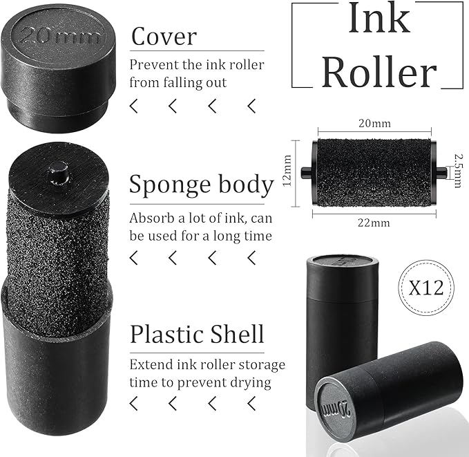16012 Pieces Price Gun with Labels for Retail 40 Rolls Pricing Gun Stickers 12 Pieces Ink Refill Rollers fit MX5500 Single Line Price Making Machine for Office, Yard, Grocery Organization Marking