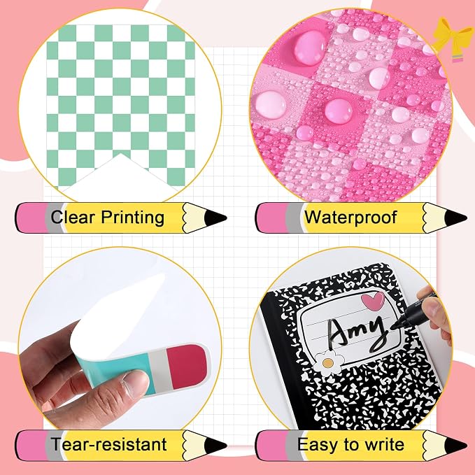 Composition Notebook Bulletin Board Set Welcome Back to School Classroom Decoration This Class is on Point Bulletin Board Pencil Shaped Paper Cutouts for Back to School Home Chalkboard Wall Decor