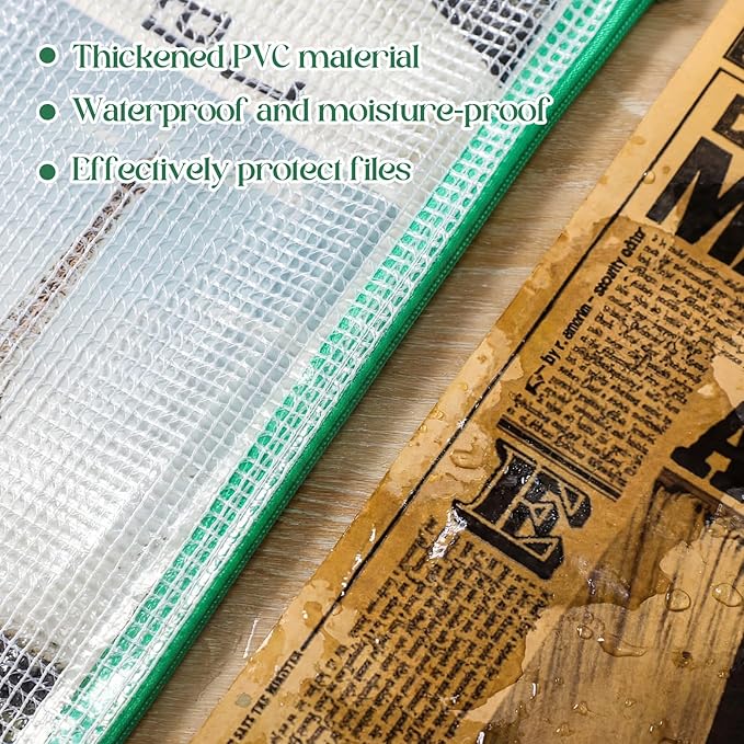 Zhehao 200 Pieces A6 Mesh Zipper Pouch Bulk Mesh Bags with Zipper Waterproof Small Pencil Pouches for School Office Supplies Organization 9.4 x 4.5 Inches (Green Colors)