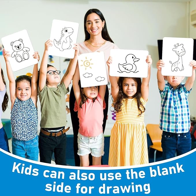 24pcs Double Sided Cardboard Lined Dry Erase Whiteboard Ruled Writing Paper Cardboard Handwriting Practice for Student Teacher Learning Tool Mini Portable Drawing Learning 12" x 9"