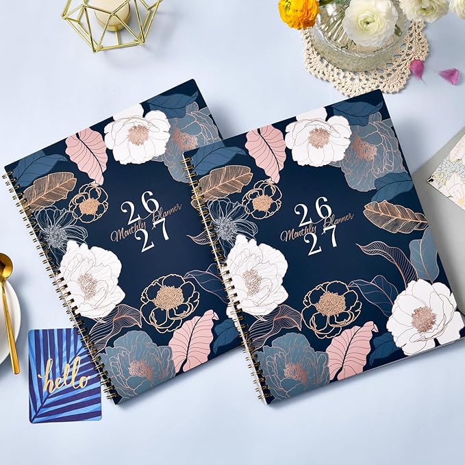 2026-2027 Monthly Planner - 9" x 11" 18 Months Calendar Planner, Jul. 2026 - Dec. 2027, 26-27 Monthly Calendar Planner, 18 Monthly Planner/Calendar 2026-2027 with Tabs, Back Pocket, Twin-Wire Binding