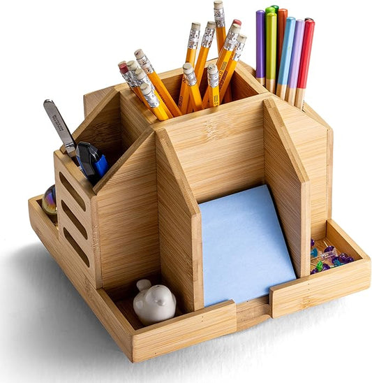 Achieva Bamboo Rotary Organizer (71007)