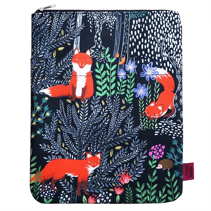 Book Sleeve for Book Lovers, Bookish Book Protector, Book Covers for Paperbacks, Washable Fabric, Book Sleeves with Zipper, Medium 11 Inch X 8.7 Inch