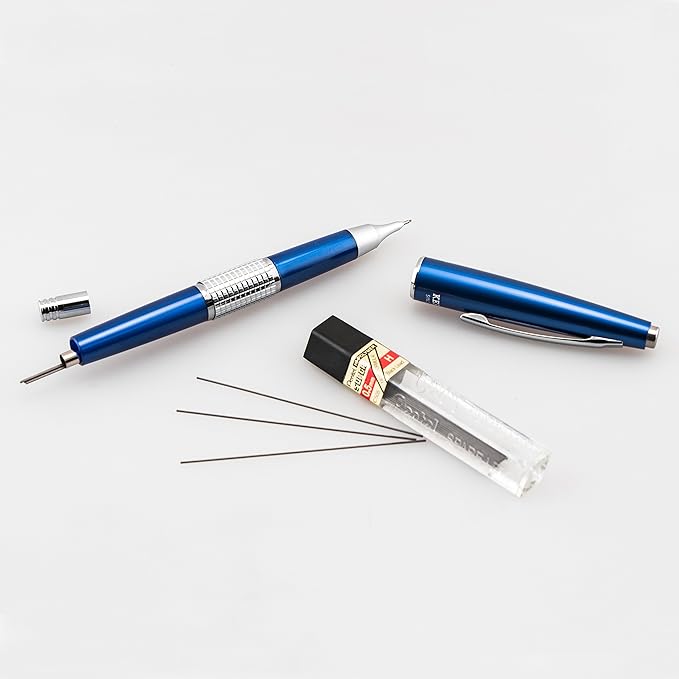 Pentel Sharp Kerry Automatic Pencil, 0.5 mm, Blue Barrel, 1 Pencil (P1035C)