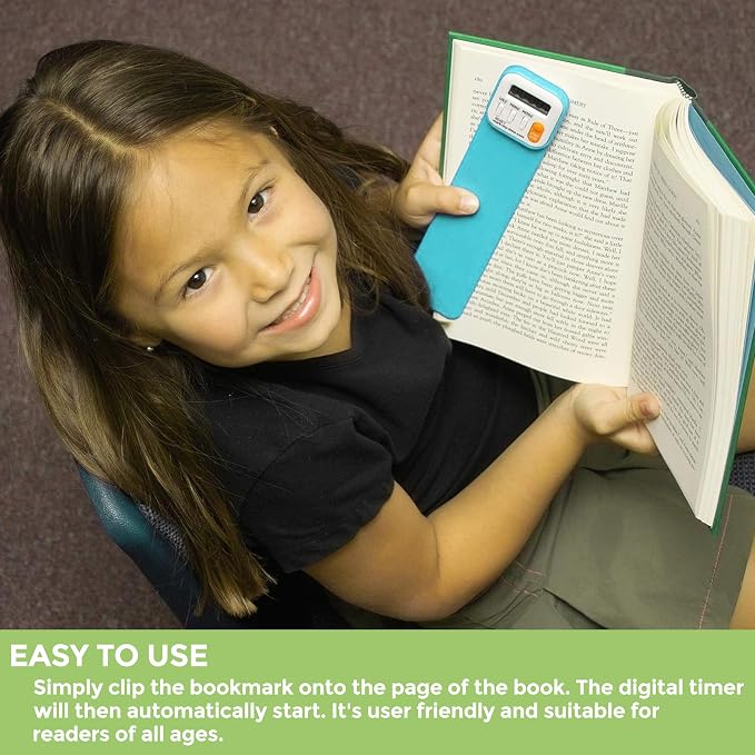 Mark-My-Time - Digital Bookmark - Mark My Time Reading Timer and Book Mark for Kids, Cool Bookmarks and Reading Incentives