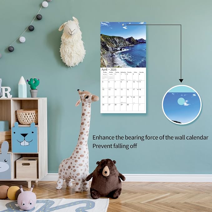 2026 Wall Calendar,14 Monthly Wall Calendar America's National Parks Nov. 2025 - Dec. 2026, 12" x 18.2" Opened,Full Page Months Thick & Sturdy Paper for Gift Perfect Calendar Organizing