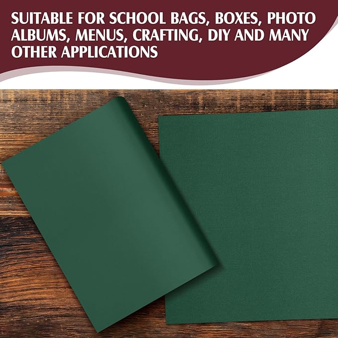 PerKoop 4 Pcs Book Cloth, 40 x 16 Inch, Fabric Surface and Paper Backed for Book Binding, 4 Colors Bookcover, Close Weave Binding Cloth for Scrapbooking Photo Album DIY Crafts Journal Hardcover Repair