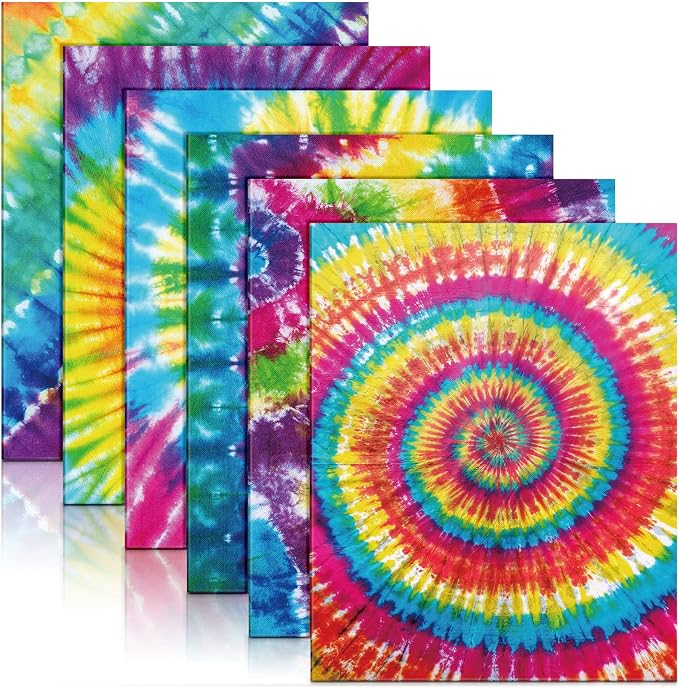 Outus 24 Pcs Tie Dye 2 Pocket Folders Letter Size Decorative File Folders Heavy Duty Office Supplies with 2 Pocket for Parent Teacher Communication Office, 12. 2 x 9. 3 Inch