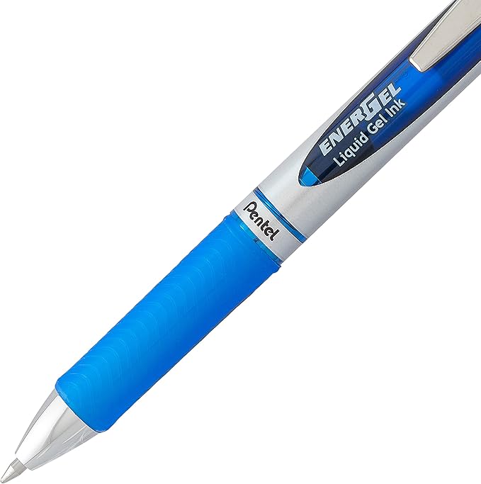 Pentel EnerGel RTX Retractable Liquid Gel Pen Canister, 0.7mm, Medium Line Blue Ink, (BL77PC36C) (Pack of 1, 36 Count Total)