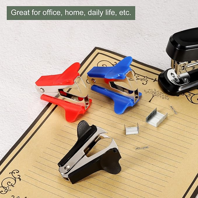 YOKIVE 2 Pcs Staple Remover, Office Staplers Puller | Easily Remove Staples Great for Office Home Desktop Accessories (Black)