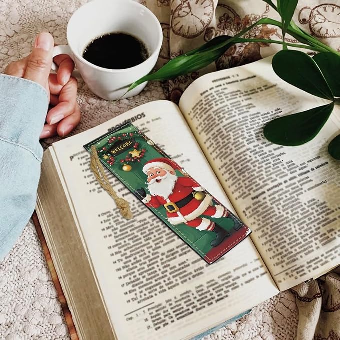 Bookmarks for Women Teacher Bookmarks for Women Readers Book Lovers Santa Claus Fun Book Marks for Book Lovers