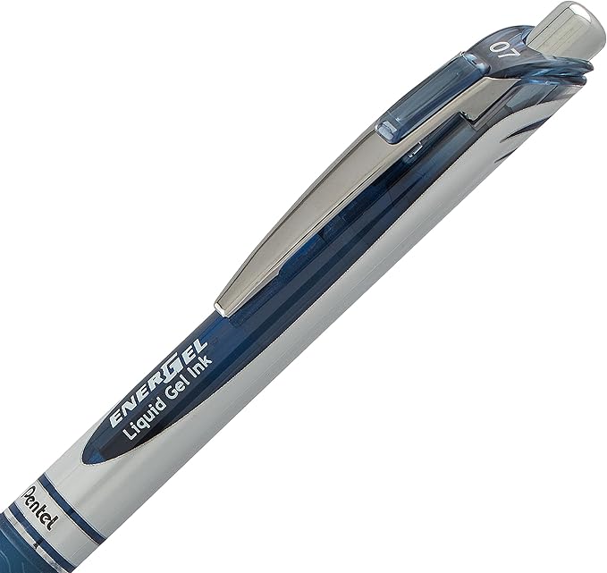 Pentel EnerGel RTX Retractable Liquid Gel Pen Canister, Navy Blue Ink (BL77PC36CA) (Pack of 1, 36 Count Total)