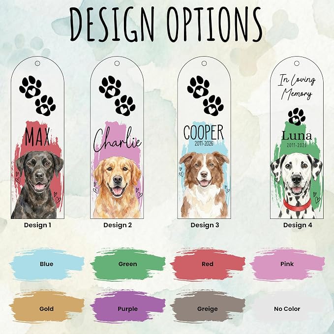 Personalized Magnetic Bookmark with Name, Custom Name Page Marker for Readers, Teachers, and Students, Floral and Botanical Design (2-Pet Acrylic)