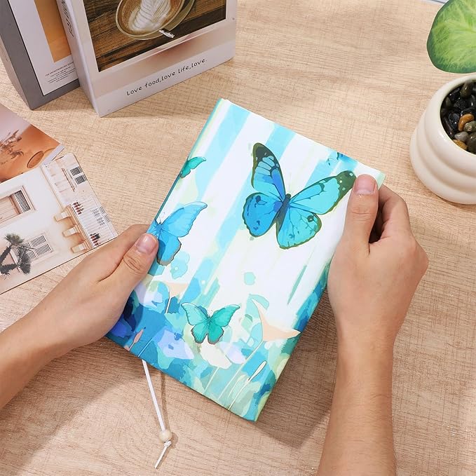 Book Covers for Paperbacks,Book Cover Protector Adjustable Fabric Fit A5 Size 5.5x8.2 Inch Paperbacks for Hardcover Softcover Novels Notebook Journal Books Accessories Christmas Birthday