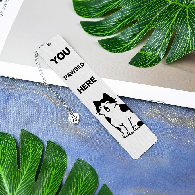 Cat Gifts for Women Cat Lover Gifts for Women Men Readers Cute Bookmarks for Woman Teens Girl Boy Birthday Gift for Book Lovers Bookish Gift Reading Accessories