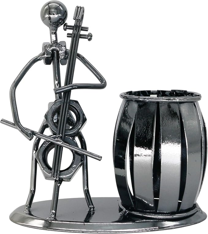 Metal Pencil Holder, Office Supply Pen Organizer Desktop Decoration Stand Container (Cello)