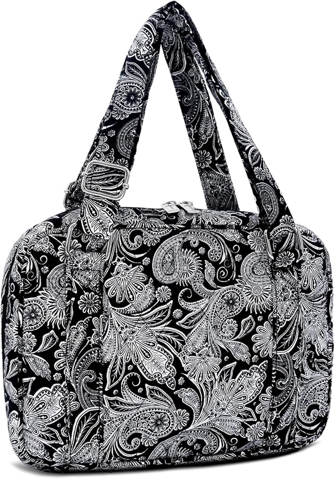 Bible Cover for Women with Adjustable Straps, Extra Large Study Bible Carrying Case Bag with Zip Pocket, 11.3x8.3x2.7 Inches