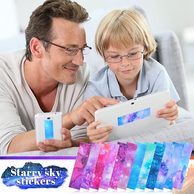 Gersoniel 36 Pcs Ink and Starry Sky Anxiety Sensory Stickers Mental Health Stickers Mindfulness Fidget Textured Strips Adhesive Tactile Calm Relief Items for Adults School Counselor Office, 12 Style