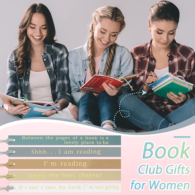 Skyygemm 10 Pcs Leather Bookmarks for Book Lover Gifts for Women Pastel Leather Bookmarks Coworker Teens Book Club Gifts for Teacher Birthdays (Pastel)