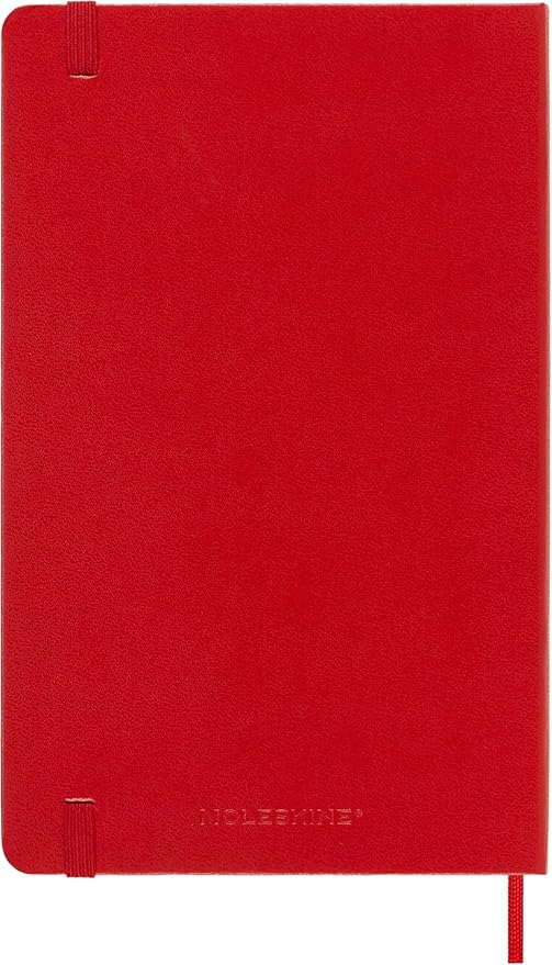 Moleskine Classic 18 Month 2025-2026 Weekly Planner, Hard Cover, Large (5" x 8.25"), Scarlet Red, 208 pages