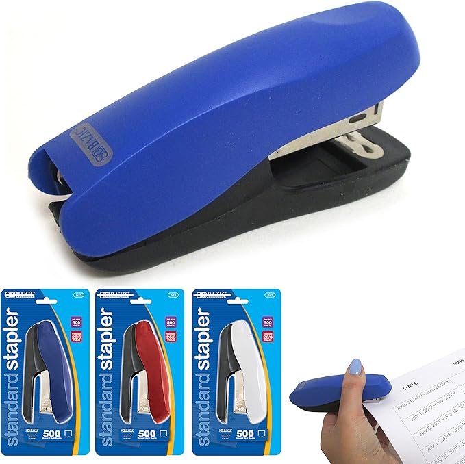 1 Desk Stapler Standard Staples Paper Manual Office Supplies Desktop Classroom