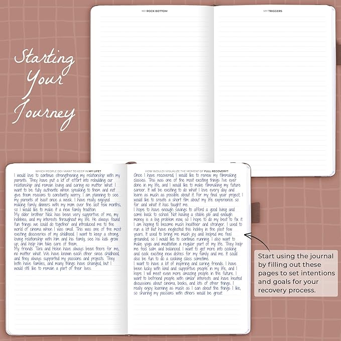 Clever Fox Addiction Recovery Journal – Addiction Treatment Planner, Mindfulness Workbook for Addiction Recovery Planner – Daily Sobriety Journal to Support Recovery Progress, A5 Size – Dark