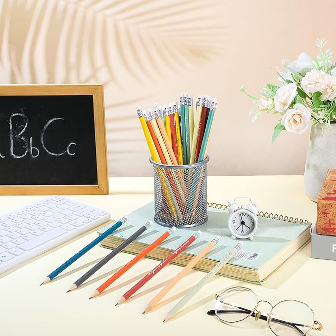 Sabary 30 Pcs Inspirational Pencils Bulk Graduation Gift from Teacher 2 HB Wood Pre Sharpened Pencils Motivational Saying School Gift Teacher Awards for Graduation Party Favor