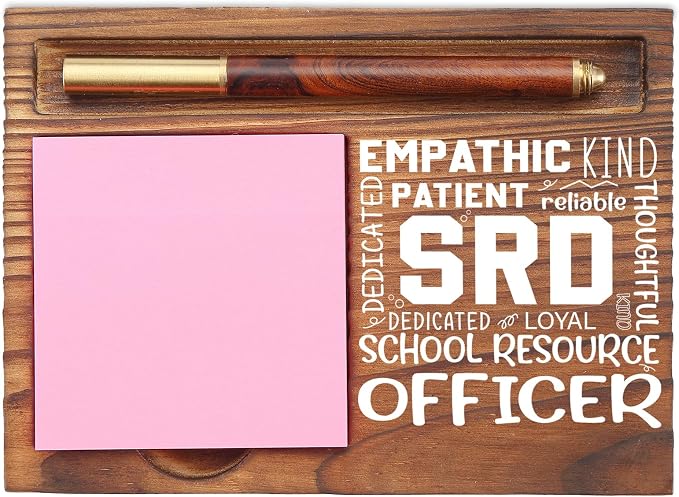 School Resource Officer School Staff Appreciation Gifts Inspirational Quote Thank You Juvenile Protection Security Officer Desk Self Stick Note Pad Holders EDP215