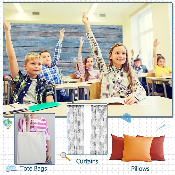 Mindsoft Bulletin Board Paper 48'' x 107'' Class Boards for Classroom Bulletin Boards Everyone is Welcome Classroom Board Decor Pillows Curtains Crafts(Beachwood,1 Pc)