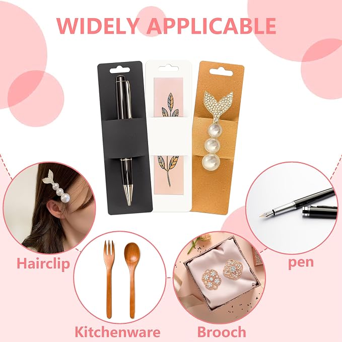 99Pcs DIY Resin Bookmark Sleeves Paper Wrapping Supplies for Small Business Gift Decoration Party Favor 3 Colors