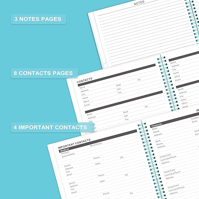 2026-2029 Monthly Planner/Calendar - 3 Year Monthly Planner 2026-2029, Jul. 2026 - Jun. 2029, 9'' x 11'', Calendar Planner with 36 Months Tabs, Double-Side, Holidays - Green