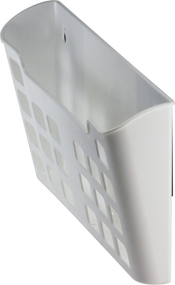 Officemate MagnetPlus Magnetic Letter Size File Pocket, Plastic, White (92543), 2.52 x 13.62 x 6.69 Inches,Offwhite