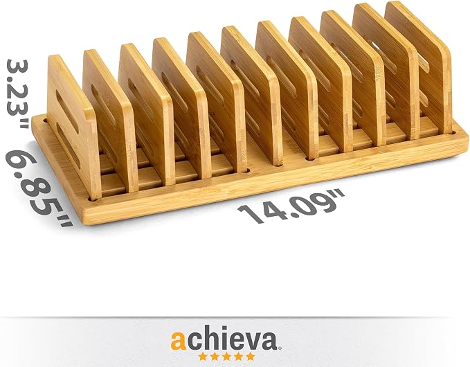 Achieva Bamboo Small Adjustable File Sorter (71003)