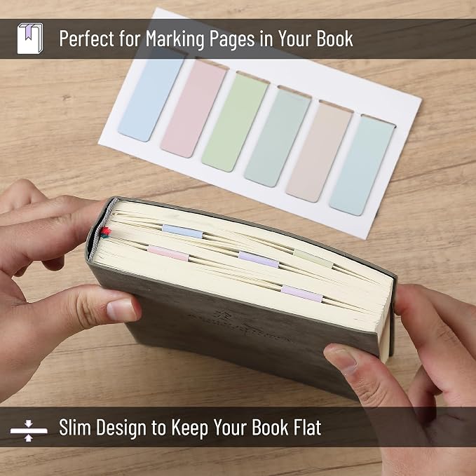 Mr. Pen- Aesthetic Magnetic Bookmarks, 12 Pack, 0.8"x2.35", Page Magnetic Markers, Page Markers for Book Lovers, Students, Teachers, School, Home, Office, Reading Supplies